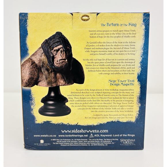 Sideshow Weta Siege Tower Troll Maquette Lord of the Rings Return of the King - Picture 5 of 7